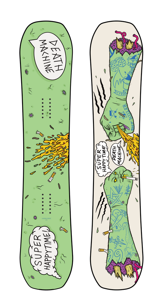 Super Happytime Death Machine Universal Remote Snowboard 152cm (PIST FIST)